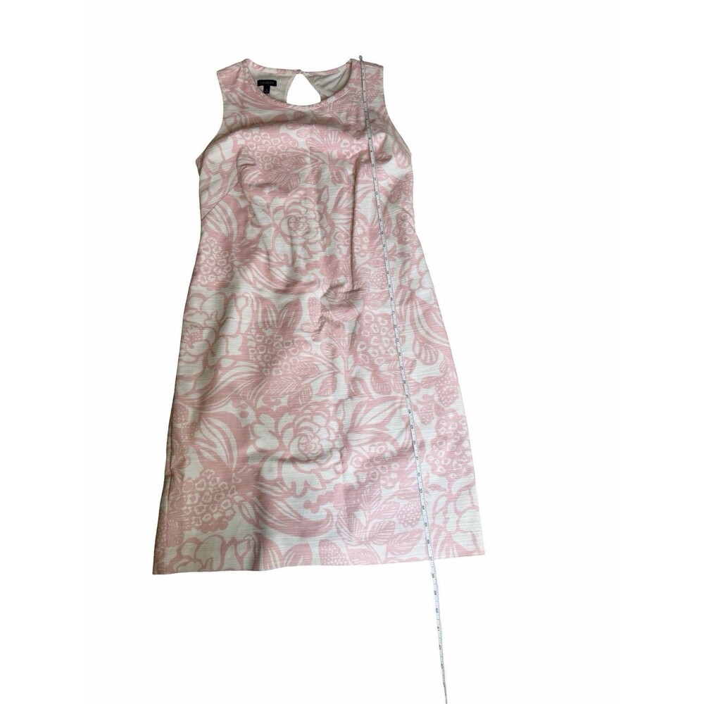 Talbots Pink Keyhole Shift Dress Floral Women's Size 4